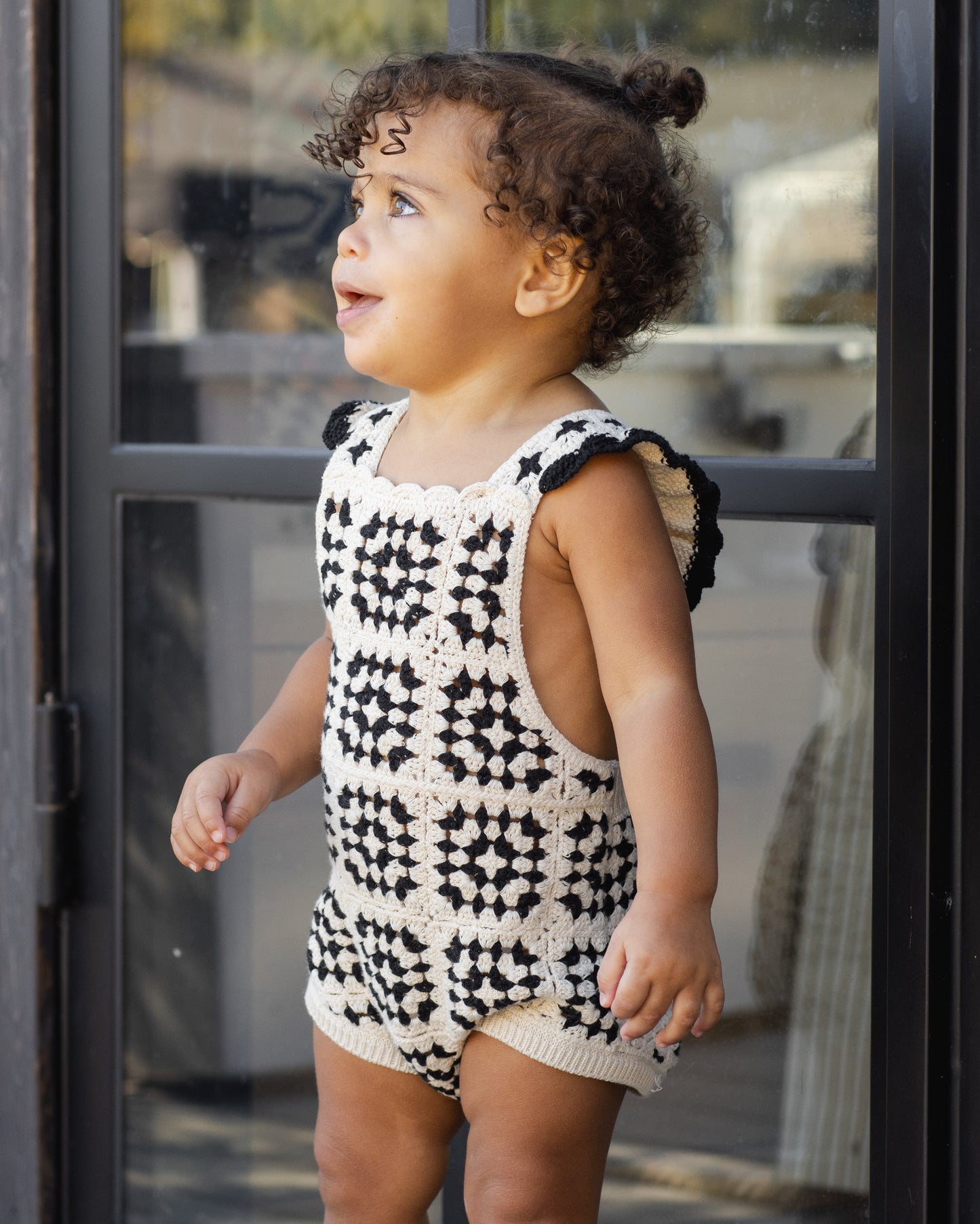 Rylee and Cru Crochet Romper - Abstract