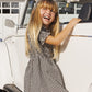 Rylee and Cru Louise Dress - Black Check