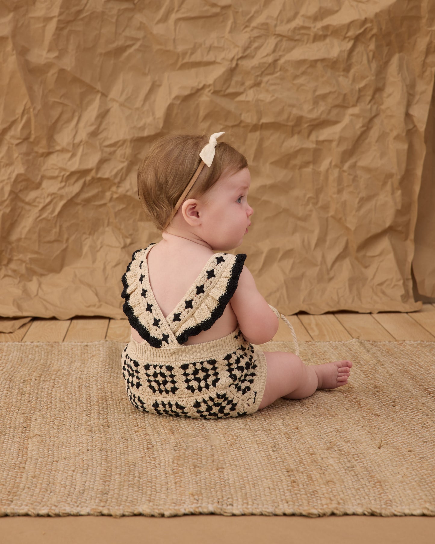 Rylee and Cru Crochet Romper - Abstract