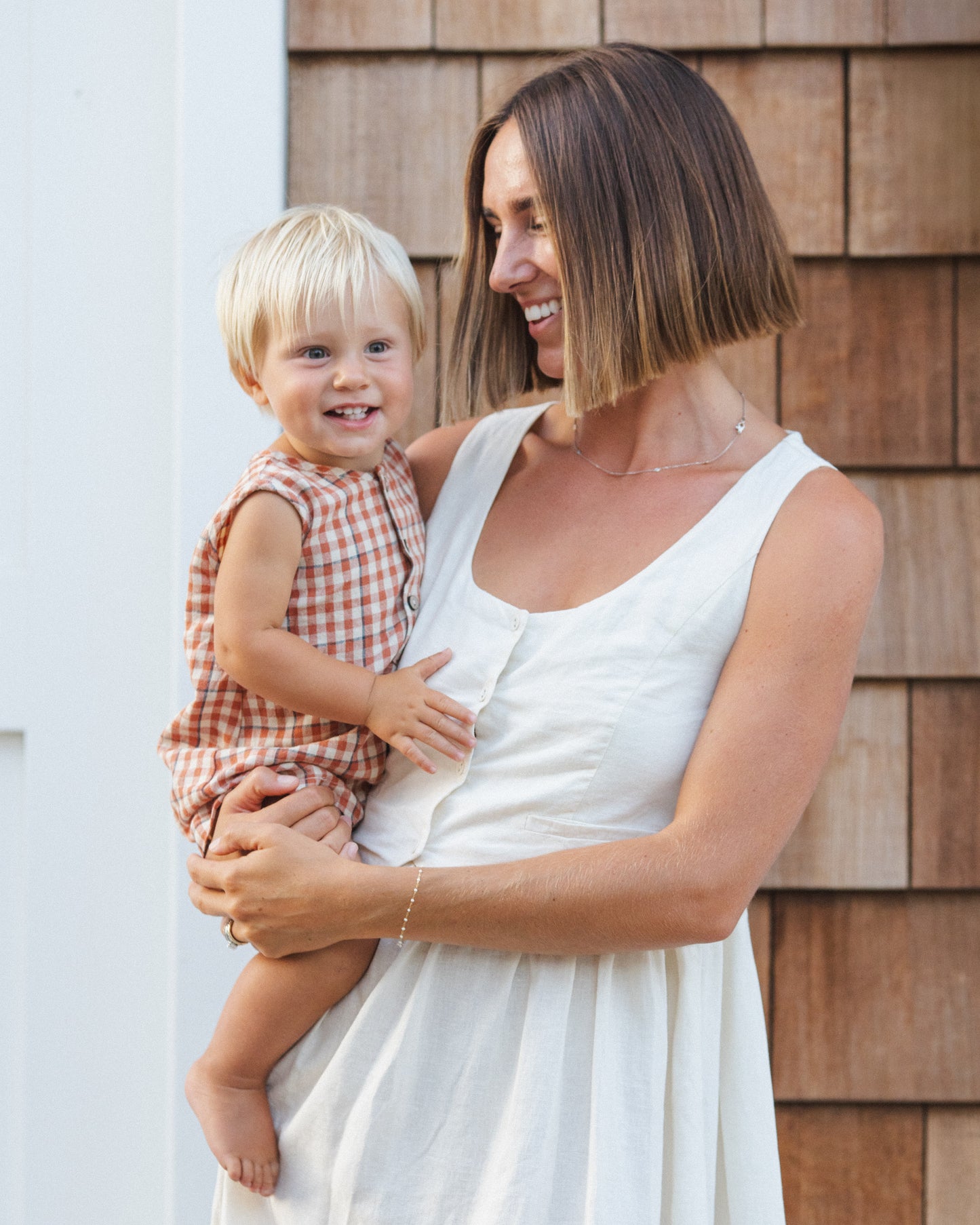 Rylee and Cru Mavrick Romper - Poppy Gingham