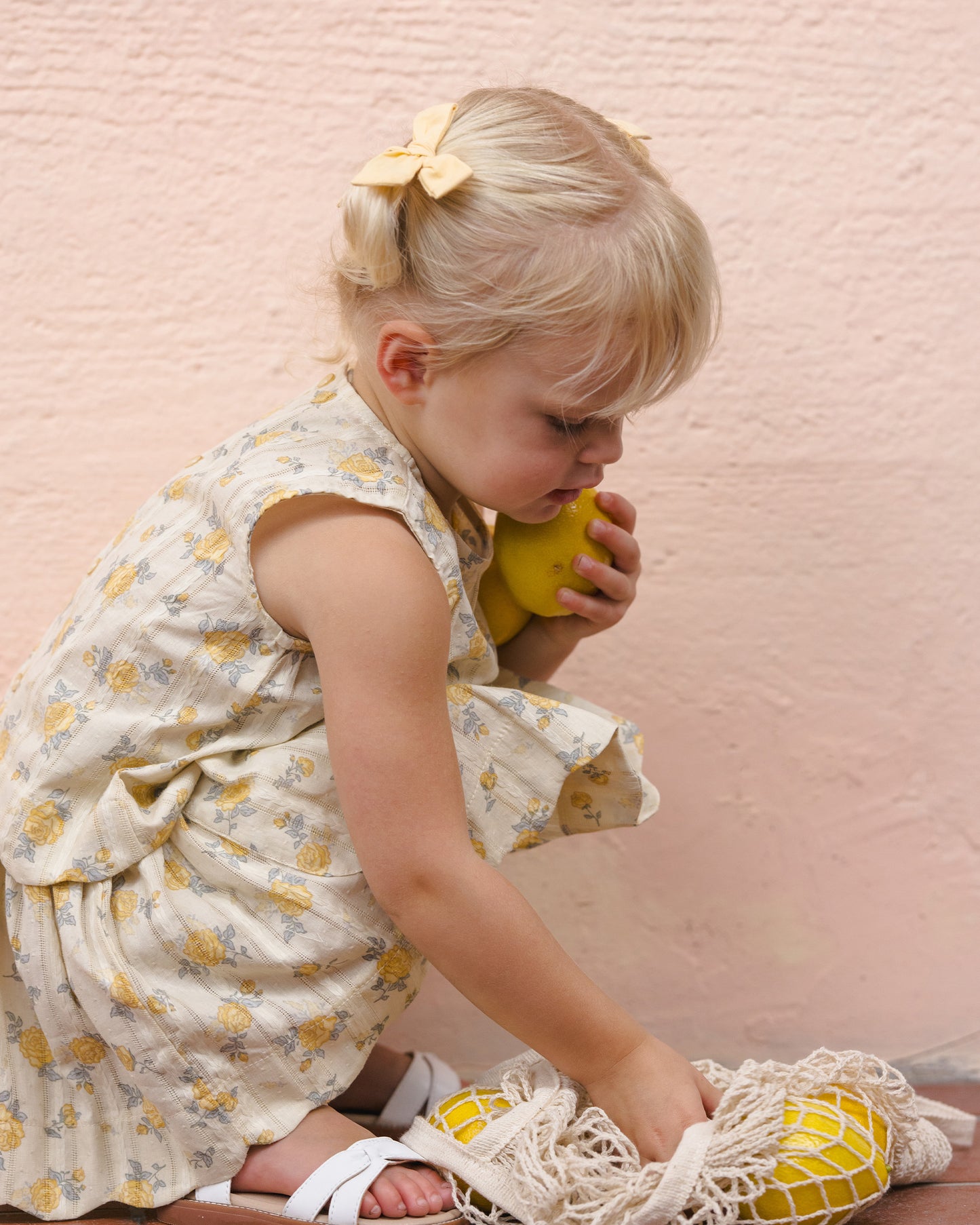 Rylee and Cru Lenny Top - Lemon Ditsy Flower