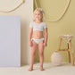 Rylee and Cru Cropped Rashguard Set - Periwinkle Stripe