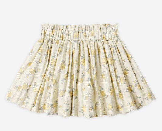 Rylee and Cru Lenny Skirt - Lemon Ditsy Flower