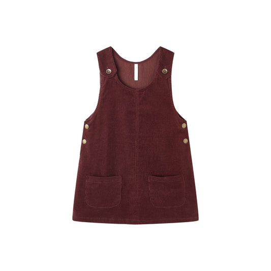 Rylee and Cru Odette Overall Dress - Burgundy