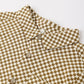 Rylee and Cru Collared Short Sleeve Shirt - Ocre Check