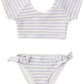 Rylee and Cru Cropped Rashguard Set - Periwinkle Stripe