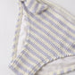 Rylee and Cru Cropped Rashguard Set - Periwinkle Stripe