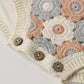 Rylee and Cru Crochet Romper - Blue / Light Pink / Ivory