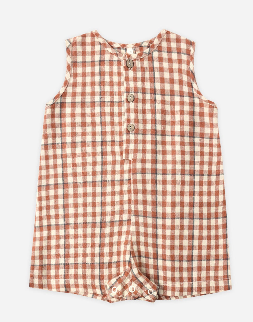 Rylee and Cru Mavrick Romper - Poppy Gingham