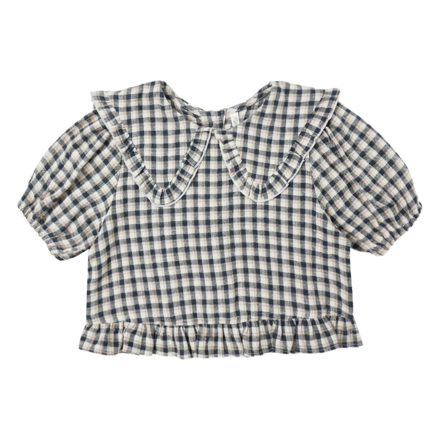 Rylee and Cru Prairie Blouse - Navy Check