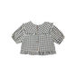 Rylee and Cru Prairie Blouse - Navy Check