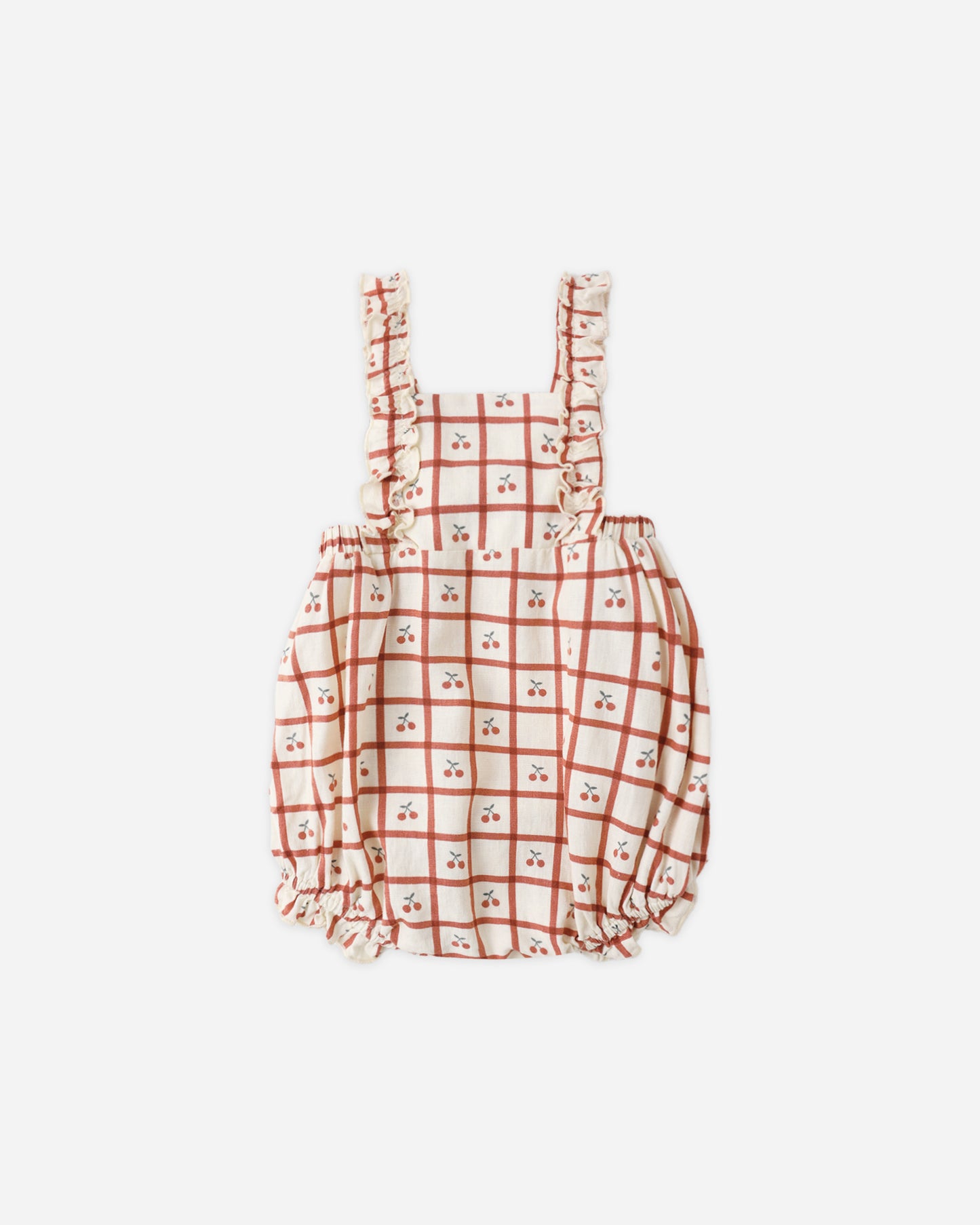Rylee and Cru Chiara Romper - Cherry Check