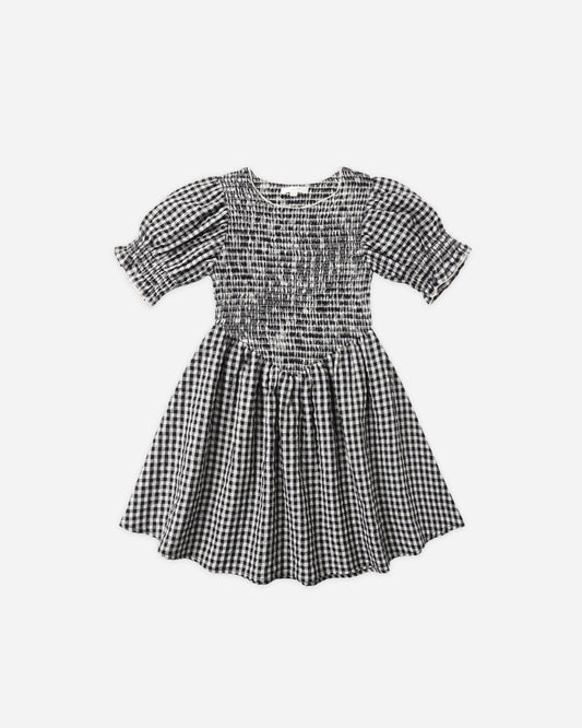 Rylee and Cru Louise Dress - Black Check