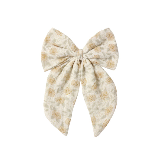 Rylee and Cru Oversized Bow - Yellow Floral