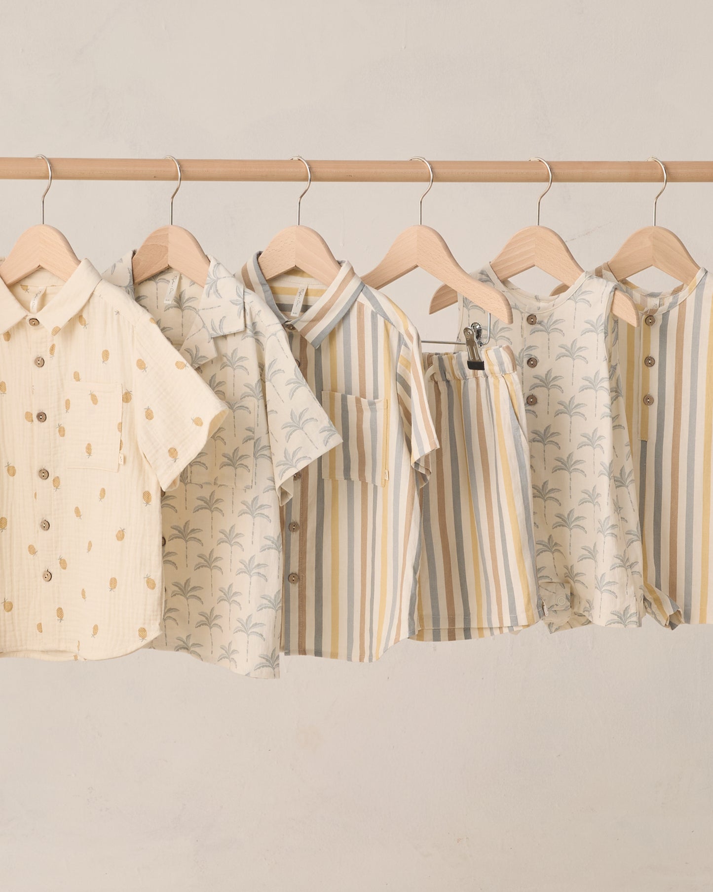 Rylee and Cru Collared Short Sleeve Shirt - Valencia Stripe