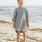 Rylee and Cru Swim Trunk - Green Stripe