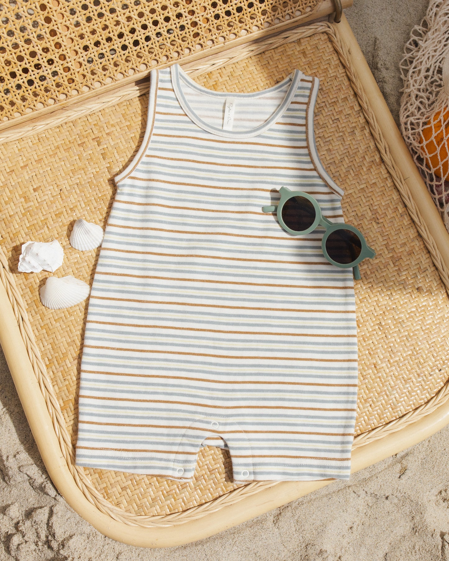 Rylee and Cru Sleeveless One-Piece - Vintage Stripe
