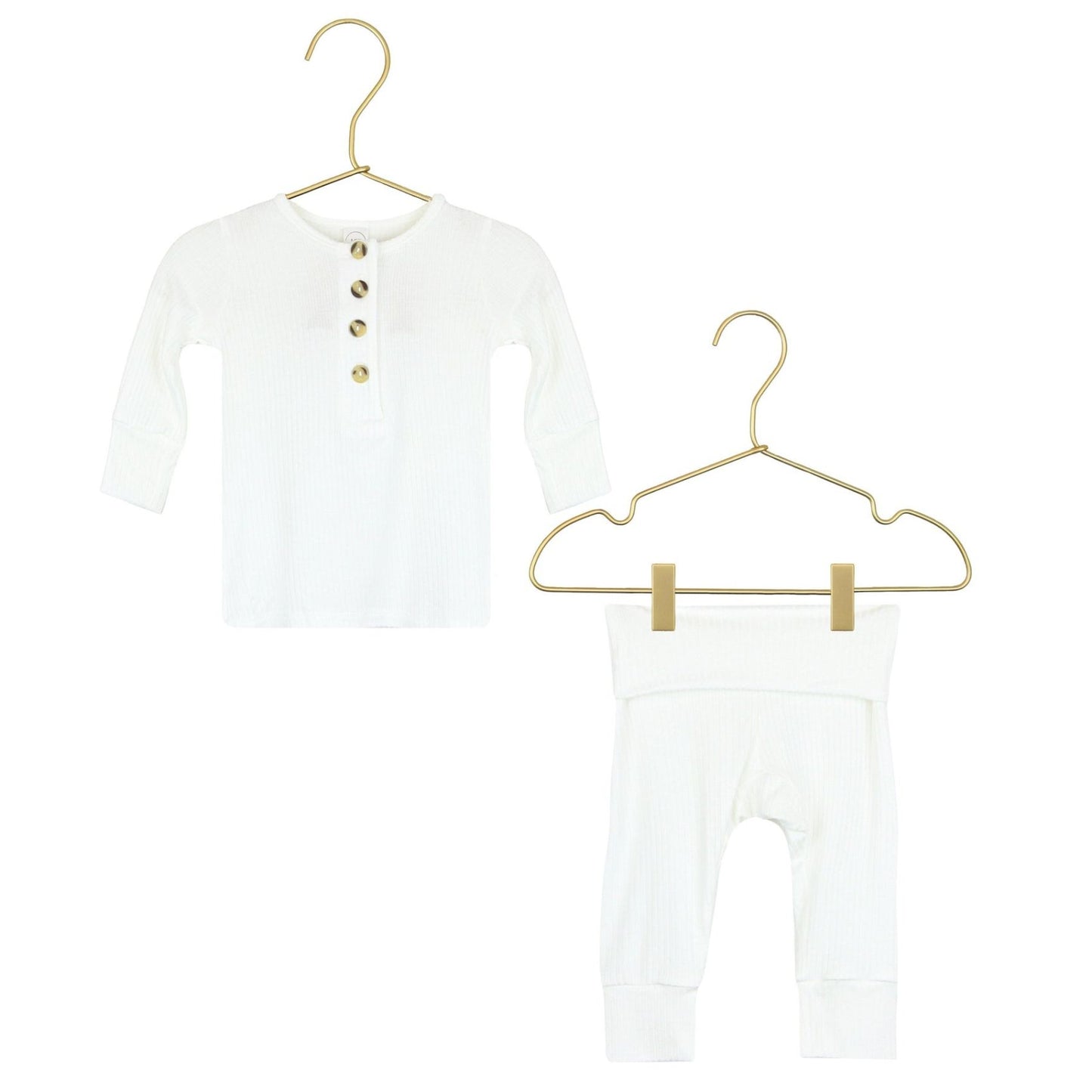 Lou Lou and Company Ribbed Top and Bottoms - Wren