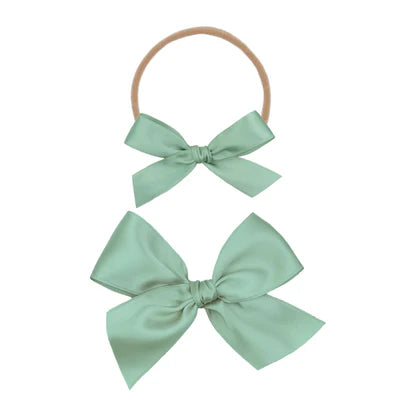 Lou Lou and Company Satin Bow Headband - Large
