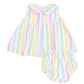 Angel Dear The Jill- Peter Pan Button Front Dress W/ Ric Rac Trim And Dc - Ric Rac Stripe