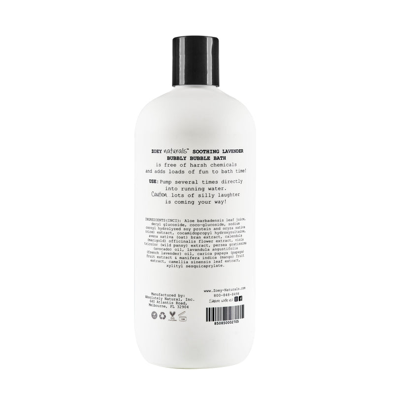 Zoey Naturals Bubbly Bubble Bath - 17 fl oz - Soothing Lavender