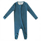 Copper Pearl Zip-up Footie - Steel