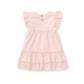 Burt's Bees Ruffle Dress - Hibiscus Red