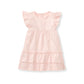 Burt's Bees Ruffle Dress - Hibiscus Red