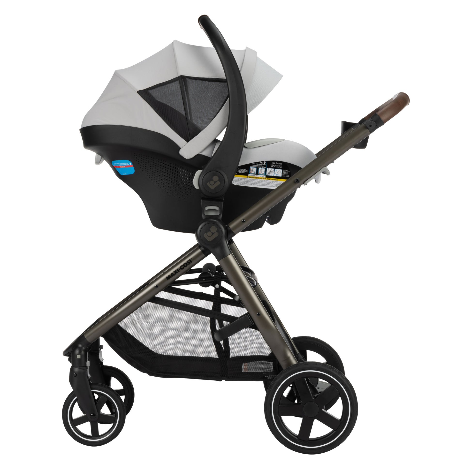 Maxi-Cosi Zelia2 Luxe+ 5-in-1 Travel System with Mico Luxe+ - Arctic Frost