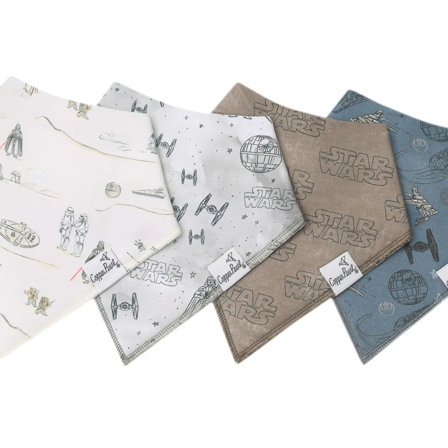 Copper Pearl Baby Bandana Bibs