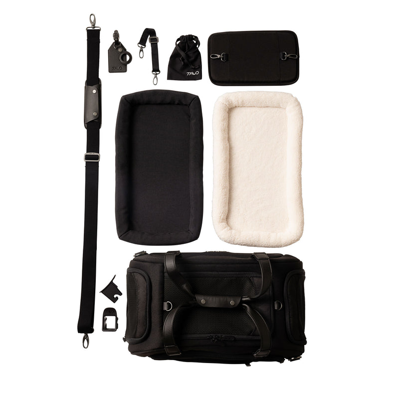 TAVO Pets Dupree II Carry-On Pet Car Seat - Onyx