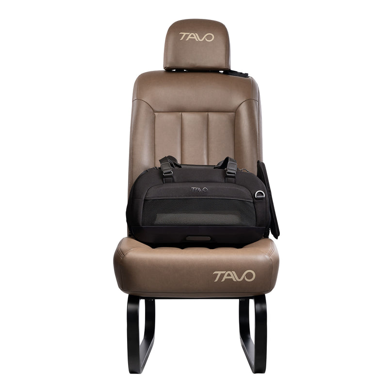 TAVO Pets Dupree II Carry-On Pet Car Seat - Onyx installed in vehicle seat