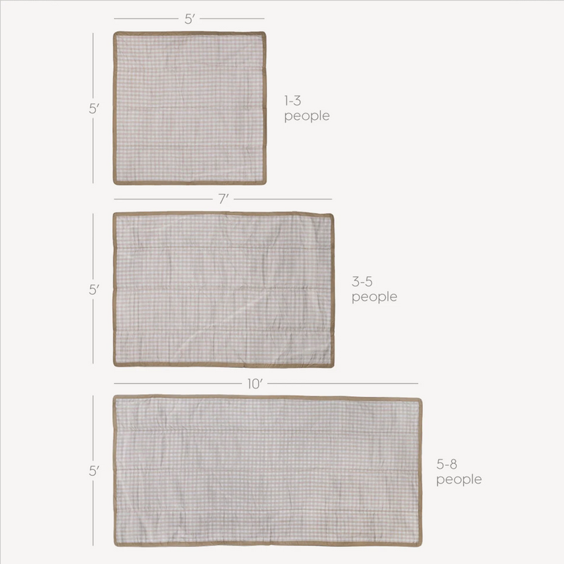 Little Unicorn Outdoor Blanket sizes