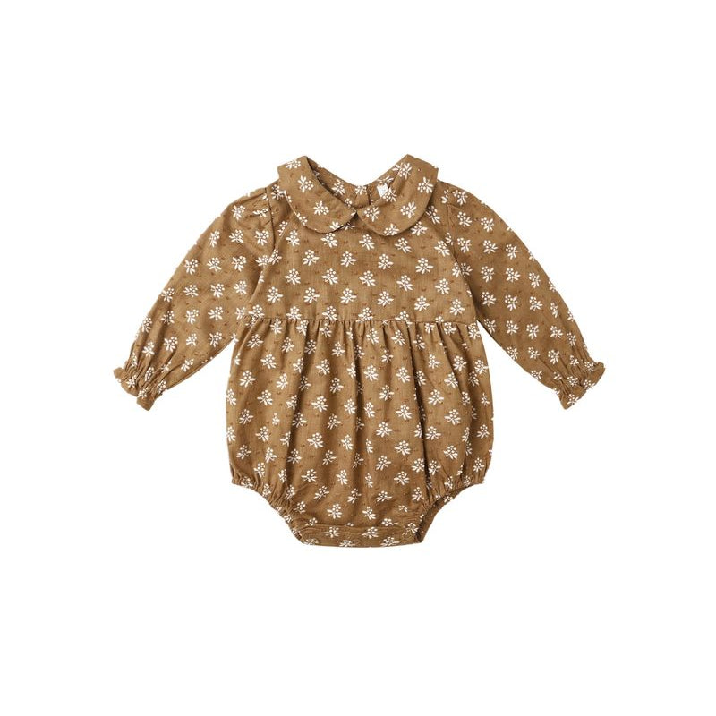 Rylee and Cru Cora Romper - Golden Fleur
