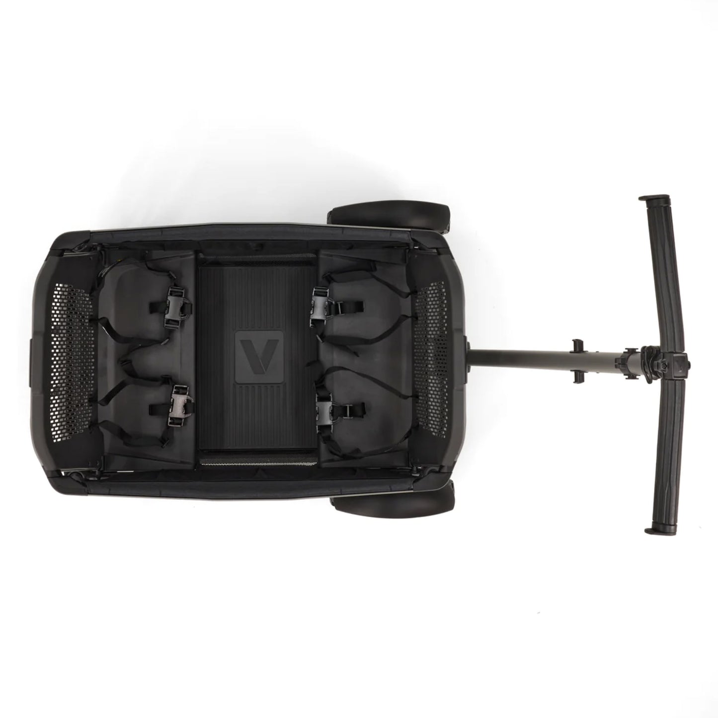 Veer Cruiser City XL Essentials Bundle - Cruiser City XL / Retractable Canopy XL / Leather Grips XL / Cargo Nets - Gray Granite