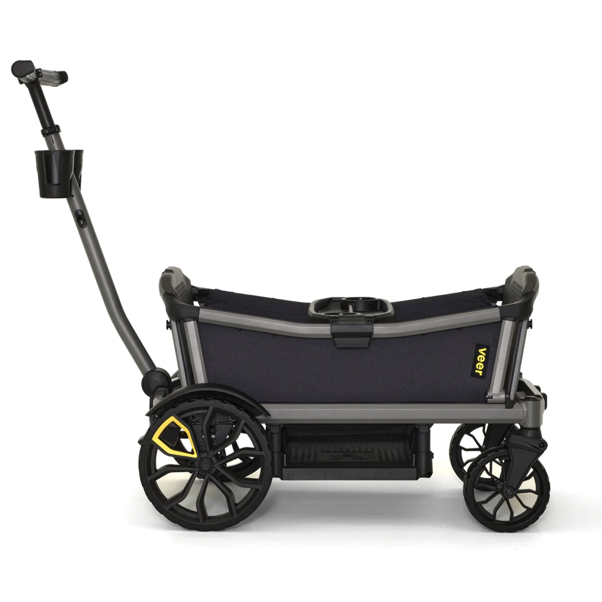 Veer Cruiser City XL Essentials Bundle - Cruiser City XL / Retractable Canopy XL / Leather Grips XL / Cargo Nets - Gray Granite