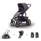 Veer Switch&Roll Luxe with Infant Car Seat Adapter Bundle - &Roll Stroller Frame / Switchback Seat Luxe - Gray Granite / Adapter  - UPPAbaby