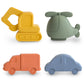Mushie Mold Free Bath Play Set - 4 Pack - Vehicles