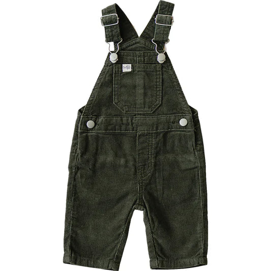 Mebie Baby Green Corduroy Overalls