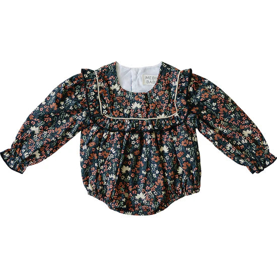Mebie Baby Midnight Meadow Romper