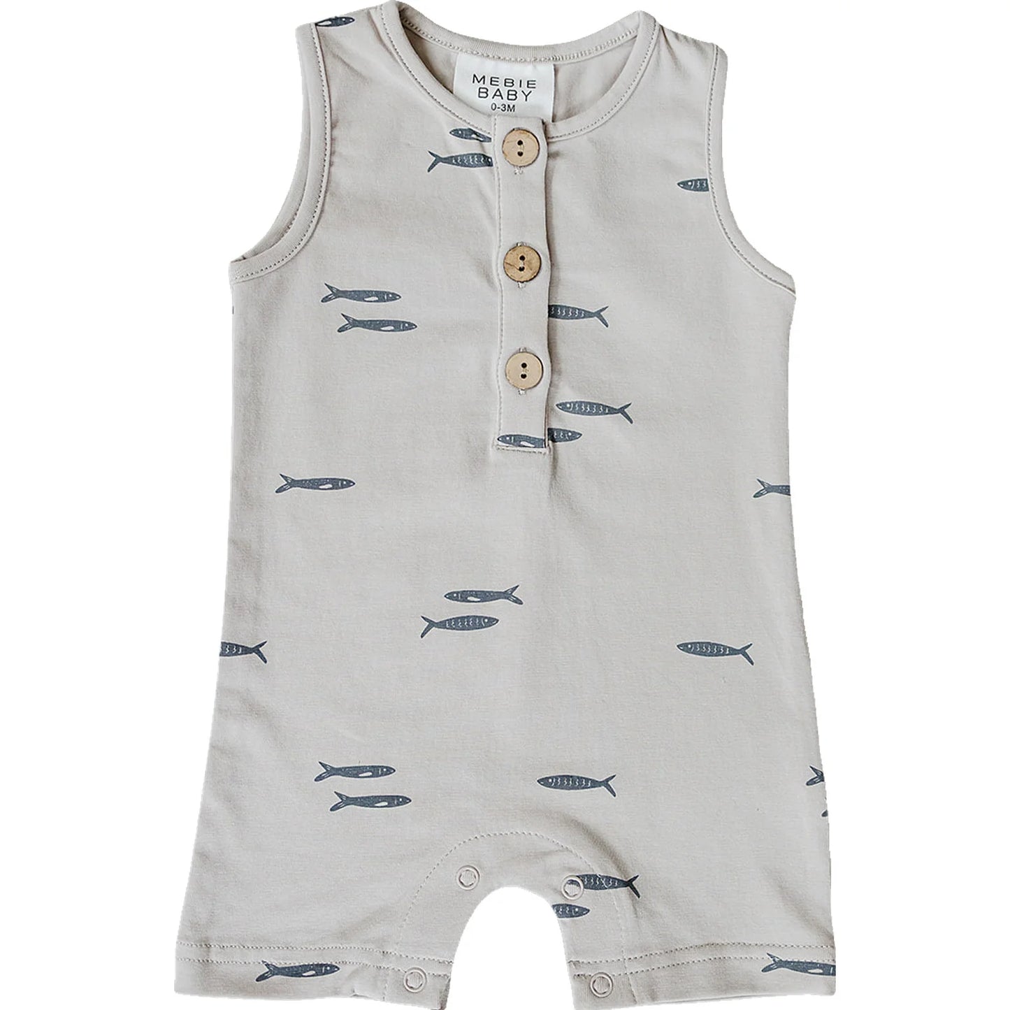 Mebie Baby Short Romper - Fish
