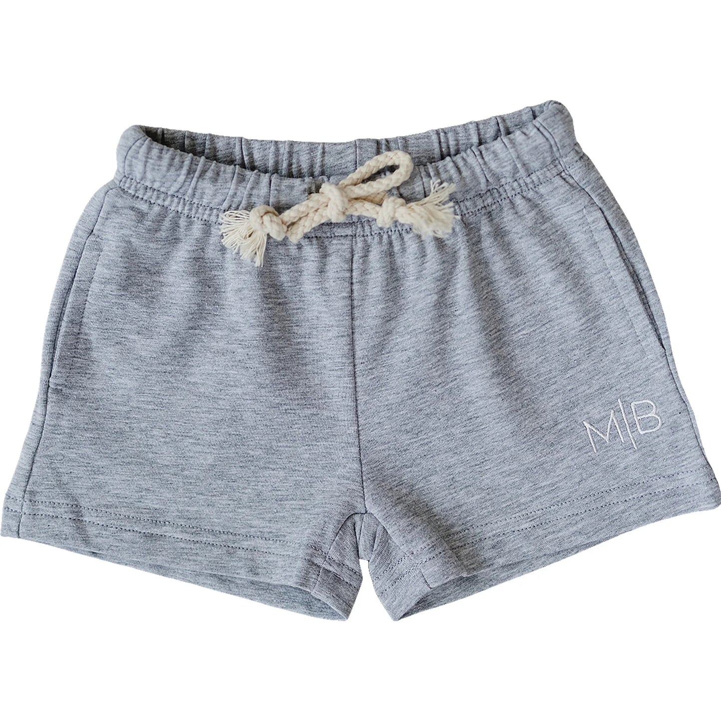 Mebie Baby Pocket Cotton Shorts - Grey