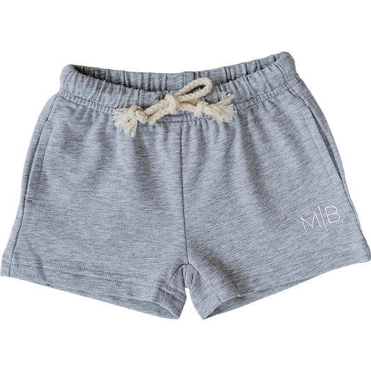 Mebie Baby Pocket Cotton Shorts - Grey