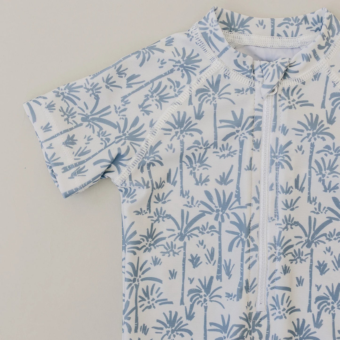Mebie Baby Zipper Swimsuit - Palm Tree