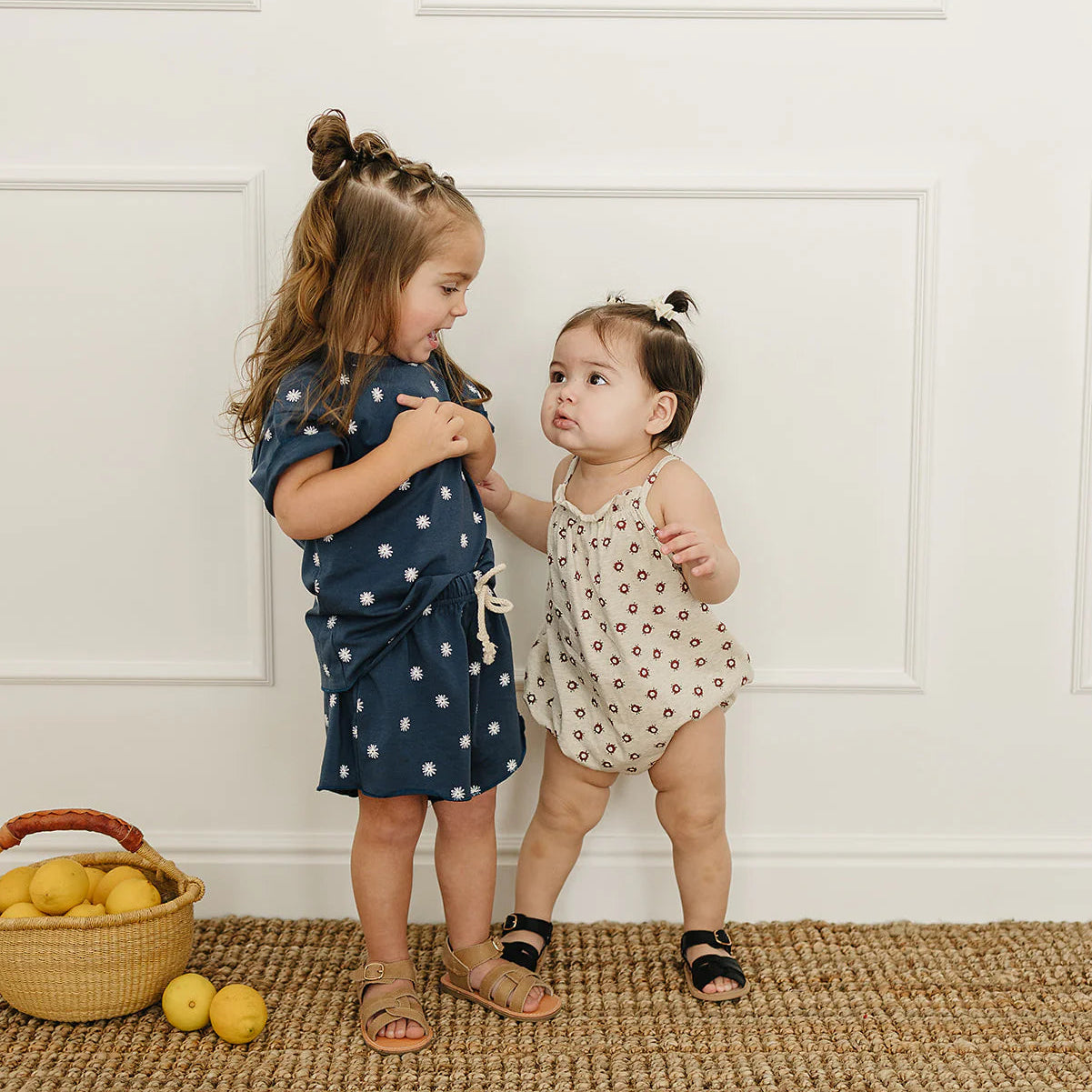 Mebie Baby Tank Bubble Romper - Floral