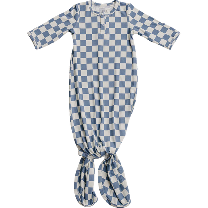 Mebie Baby Ribbed Bamboo Knot Gown