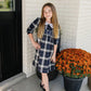 Mebie Baby Navy Plaid Smocked Dress