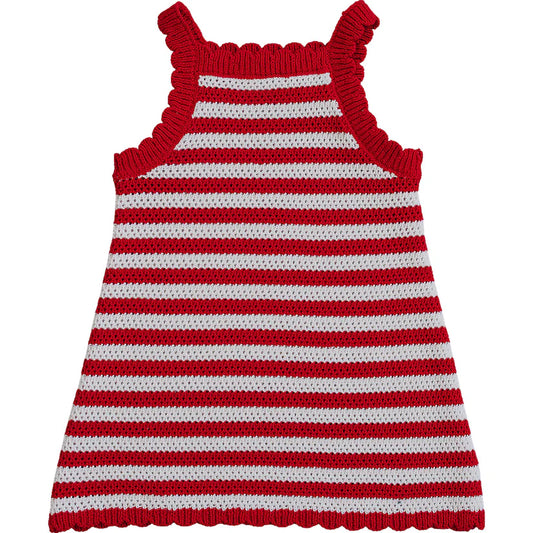 Mebie Baby Red Stripe Knit Tank Dress