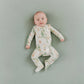 Copper Pearl Bamboo Zip-up Footie - Forest Explorer