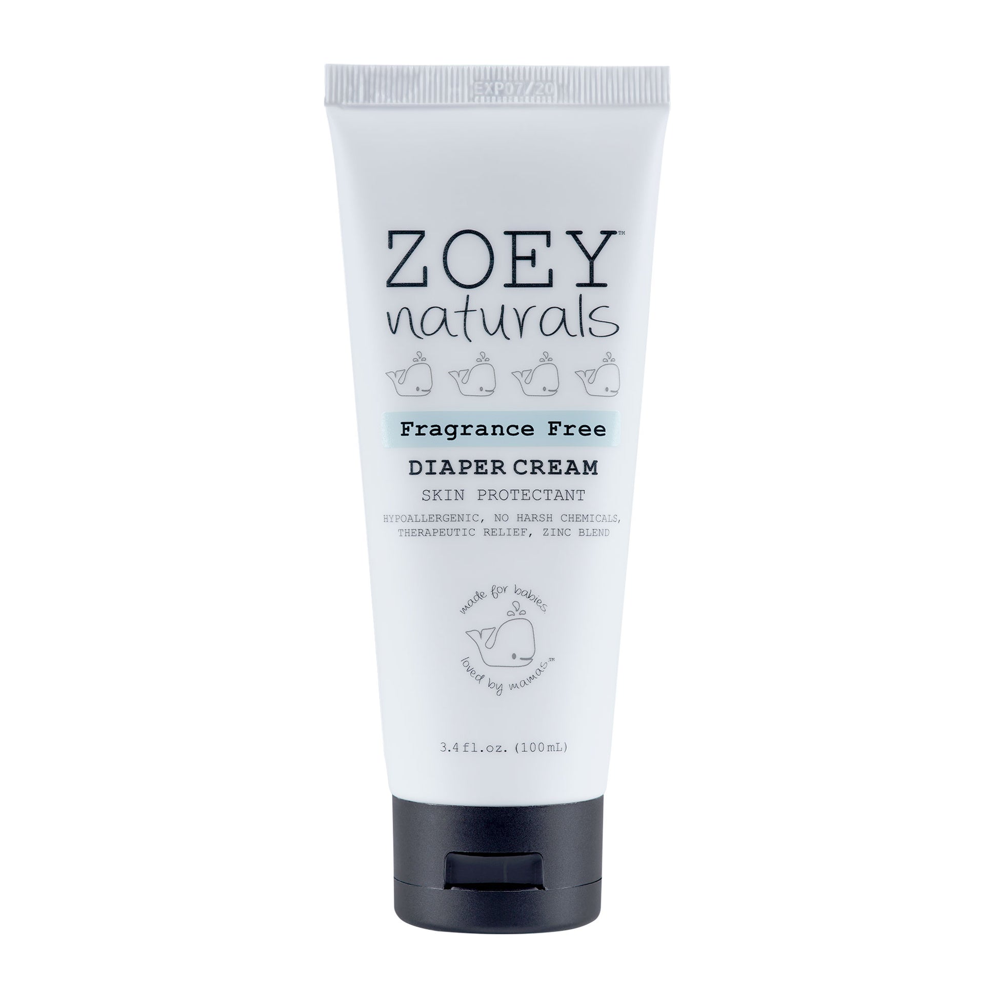 Zoey Naturals Diaper Cream - 3.4 fl oz - Fragrance Free